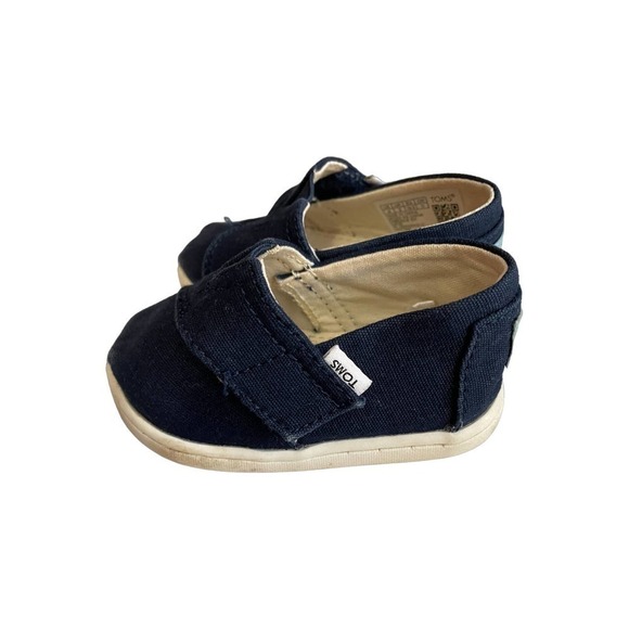 TOMS Navy Slip On Shoes Size 4 - Picture 7 of 7
